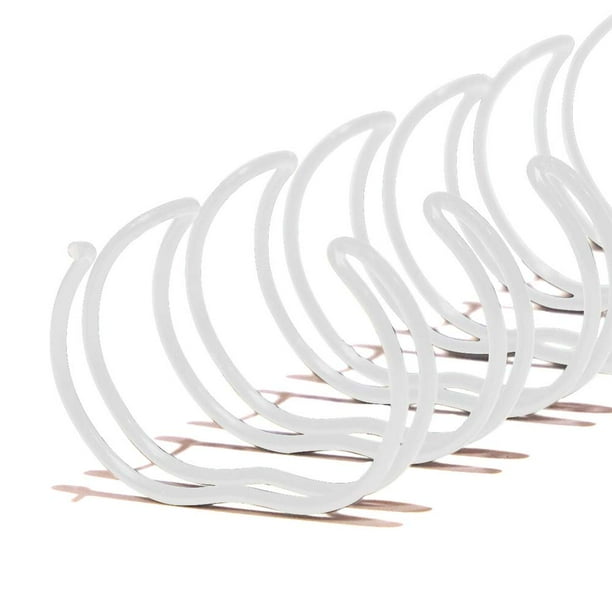 2 to 1 Pitch 3//8 inch Diameter 11 inch Length 100 per Box TRUBIND Twin Loop Wire Binding Spines 60 Sheet Capacity Black